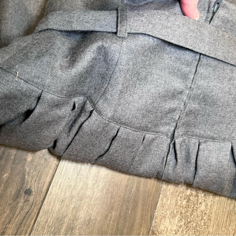 Vintage Neiman Marcus Wool High Waist Yoke Full Pleated Maxi Skirt France Sz 10 - Picture 11 of 11